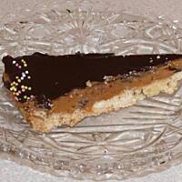 Łatwe i pyszne ciasto owsiane z czekoladą i krówką