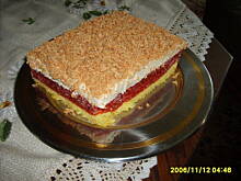 Fot. dorisek2620, Ciasto jabłkowo- galaretkowo- budyniowe