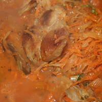 Żeberka na kapuście kasiuli