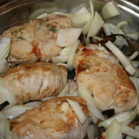 Zawijańce - drobiowo wieprzowe z serem kasiuli