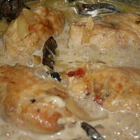 Zawijańce - drobiowo wieprzowe z serem kasiuli