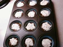 Fot. osulka, Muffinki mocno czekoladowe z białym serkiem