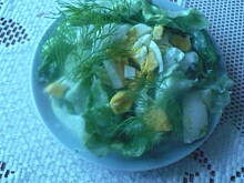 Fot. crystal, Sałata lodowa z jajkiem