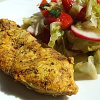 Pierś z kurczaka grillowana na złoto