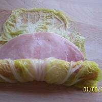 Ruloniki z szynki i kapusty pekinska