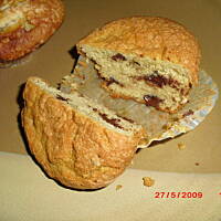 Muffinki miętowe z czekoladą