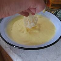 kalafior w jajku- pod pierzynką