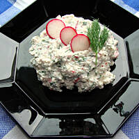 Twarożek z rzodkiewkami i koperkiem