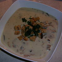 Krem serowo - pieczarkowy