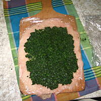 Zimne mięska ze szpinakiem i ajwarem