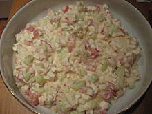 Fot. martikoziolek, Sałatka z serkiem ziarnistym wiejskim  Marty