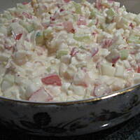 Sałatka z serkiem ziarnistym wiejskim  Marty