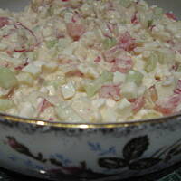 Sałatka z serkiem ziarnistym wiejskim  Marty