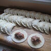 Pierogi z miesem i kasza inaczej