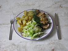 Fot. Halina07, Polędwiczka z zapiekanymi ziemniakami