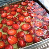 Tort truskawkowy z galaretką  Marty