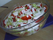 Fot. natalka1, Salata lodowa z pomidorami i  jogurtem