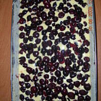 Ciasto z jabłkiem lub czereśniami lub rabarbarem