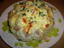 Fot. niebieska-różyczka, Kalafior w serowej koszulce na ostro wg Różyczki