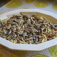 makaron w sosie smietankowym