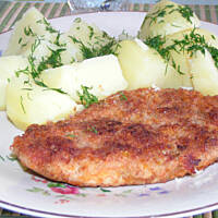 Kurczak w płatkach kukurydzianych