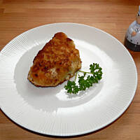 Zielono żółte kieszonki roladki z kurczaka