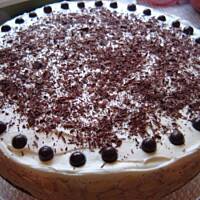 Tort kawowo - koniakowy