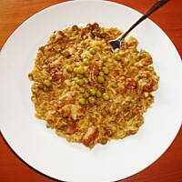 risotto z cielęcinką - pycha