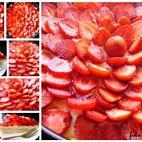 Tarta z truskawkami i kremem budyniowym