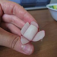 Dekoracja z rzodkiewki