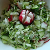 Surówka z młodej kapusty mojej Mamy-pachnąca latem