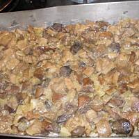 Zapiekanka z kaszy i grzybów