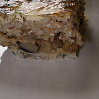 Zapiekanka z kaszy i grzybów