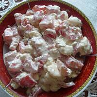 Sałatka pomidorowo-czosnkowa