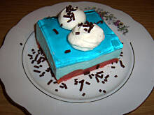 Fot. niebieska-różyczka, Deser mleczko Smerfetki wg Różyczki