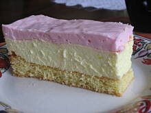 Fot. gosiekb, Biszkopt z masą serową i pianką