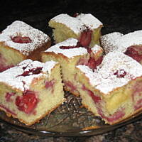 Ciasto ucierane z owocami 