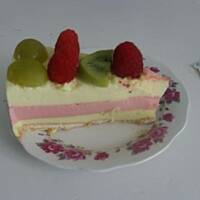 Ptasie mleczko z Owocami Bardzo Latwe ciasto