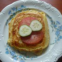 Kotlet z żółtego sera