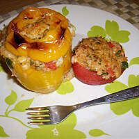 Papryka i pomidory z piekarnika wg Różyczki