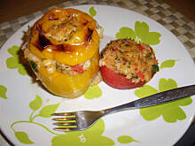 Fot. niebieska-różyczka, Papryka i pomidory z piekarnika wg Różyczki