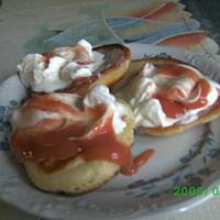 Placuszki z serkiem i kaszka manna skopolendry