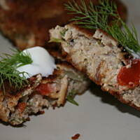 Kotlety mielone z serem wędzonym pomidorem kasiuli