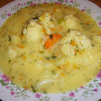 Zupa kalafiorowa bez mięsa wg Różyczki pyszna