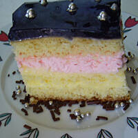 Sernik gotowany z bitą śmietaną wg Różyczki