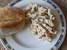 Fot. Mar'La, Sałatka pieczarkowa z jajkami i szynką