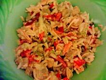 Fot. Misiadełko, tęczowa sałatka z ryżem