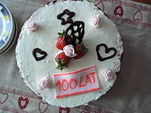 Fot. zazula, Tort z bitą śmietaną i truskawkami