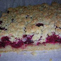 Ciasto z wiśniami i kruszonką