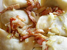 Fot. niebieska-różyczka, Pierogi z płuckami i pęczakiem  wg Różyczki